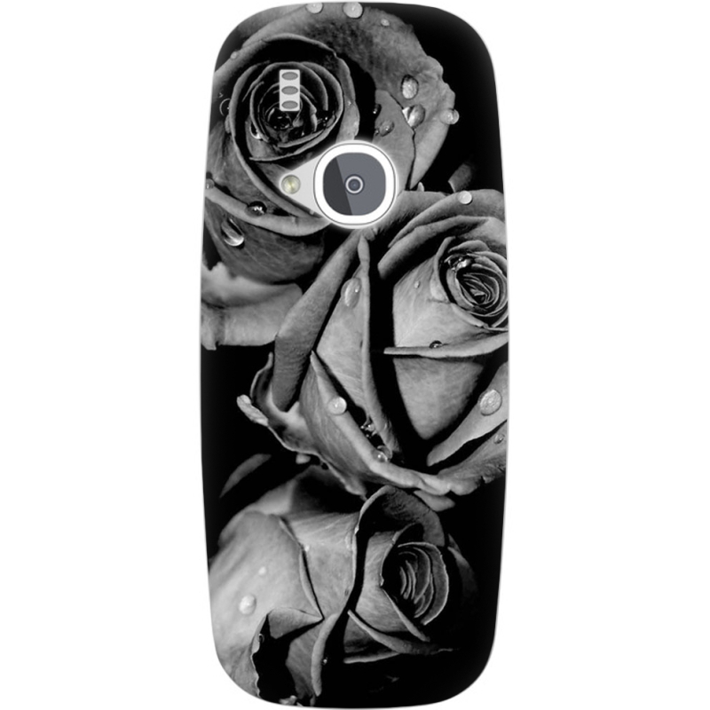 Чехол Uprint Nokia 3310 (2017) Black and White Roses