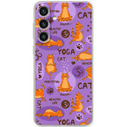 Чехол BoxFace Samsung Galaxy S24 Plus Yoga Cat