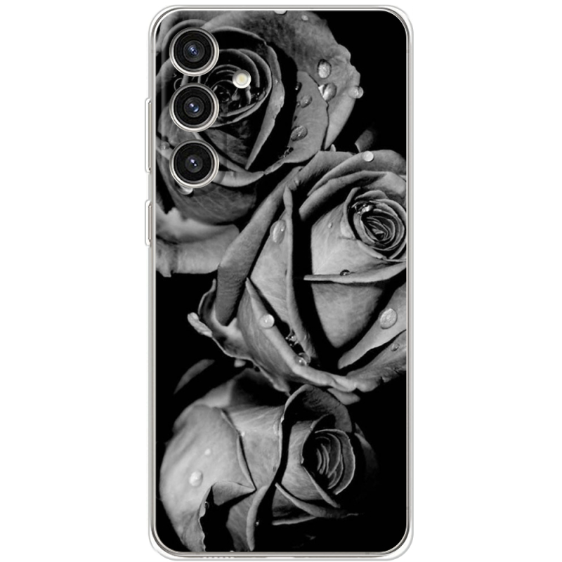 Чехол BoxFace Samsung Galaxy S24 Plus Black and White Roses