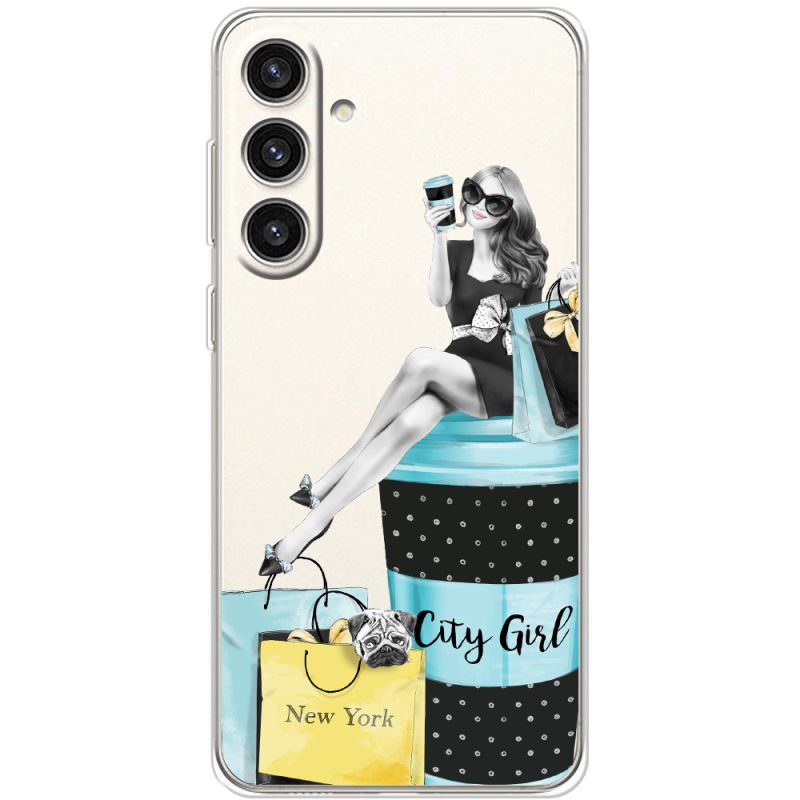 Прозрачный чехол BoxFace Samsung Galaxy S24 Plus City Girl