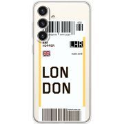 Прозрачный чехол BoxFace Samsung Galaxy S24 Plus Ticket London