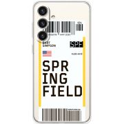 Прозрачный чехол BoxFace Samsung Galaxy S24 Plus Ticket Springfield