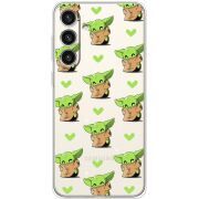 Прозрачный чехол BoxFace Samsung Galaxy S24 Plus Pattern Baby Yoda