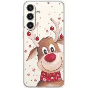 Прозрачный чехол BoxFace Samsung Galaxy S24 Plus Winter Deer