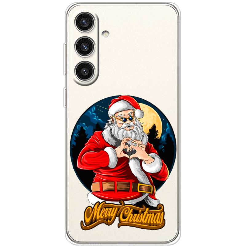 Прозрачный чехол BoxFace Samsung Galaxy S24 Plus Cool Santa