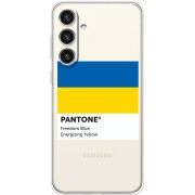 Прозрачный чехол BoxFace Samsung Galaxy S24 Plus Pantone вільний синій