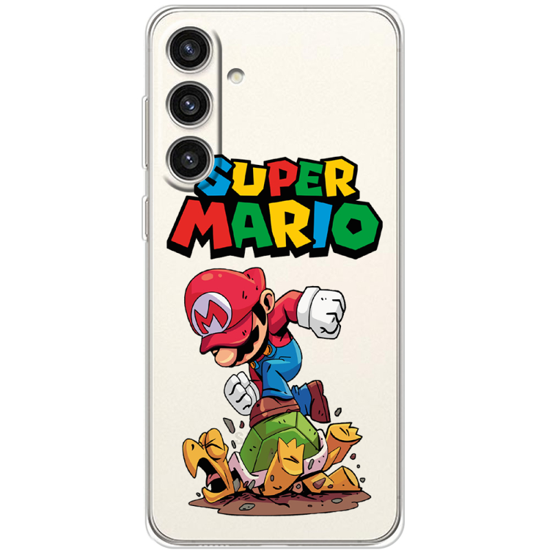 Прозрачный чехол BoxFace Samsung Galaxy S24 Plus Super Mario