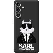 Черный чехол BoxFace Samsung Galaxy S24 Plus Cat in Black