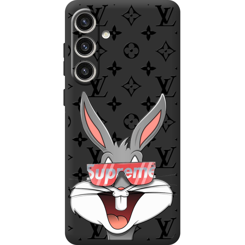 Черный чехол BoxFace Samsung Galaxy S24 Plus looney bunny