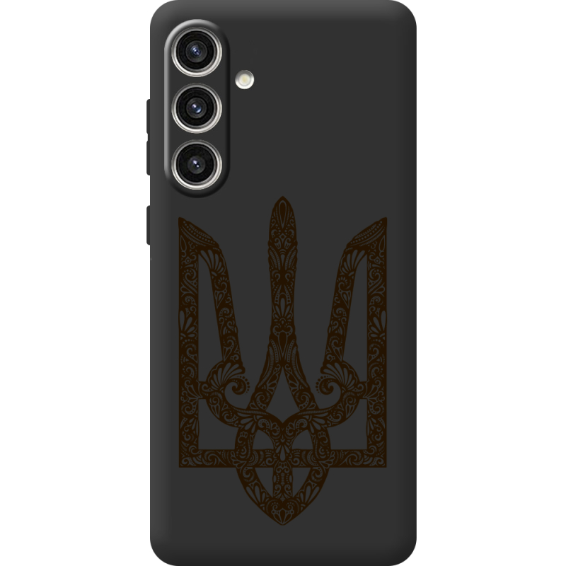 Черный чехол BoxFace Samsung Galaxy S24 Plus Ukrainian Trident