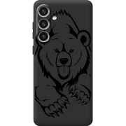 Черный чехол BoxFace Samsung Galaxy S24 Plus Grizzly Bear