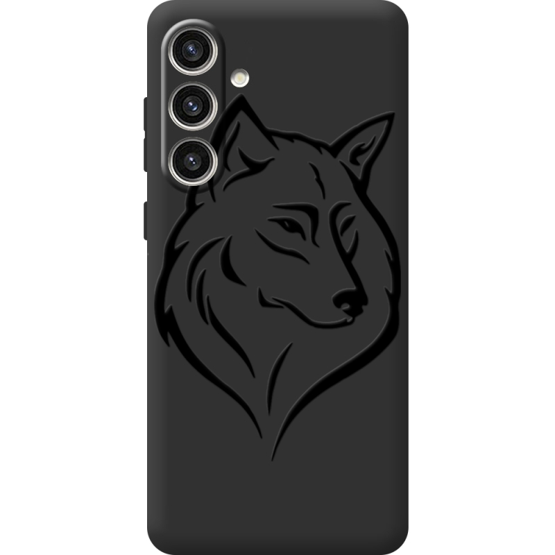 Черный чехол BoxFace Samsung Galaxy S24 Plus Wolf