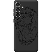 Черный чехол BoxFace Samsung Galaxy S24 Plus Lion