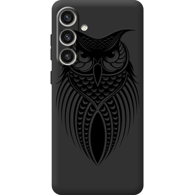 Черный чехол BoxFace Samsung Galaxy S24 Plus Owl