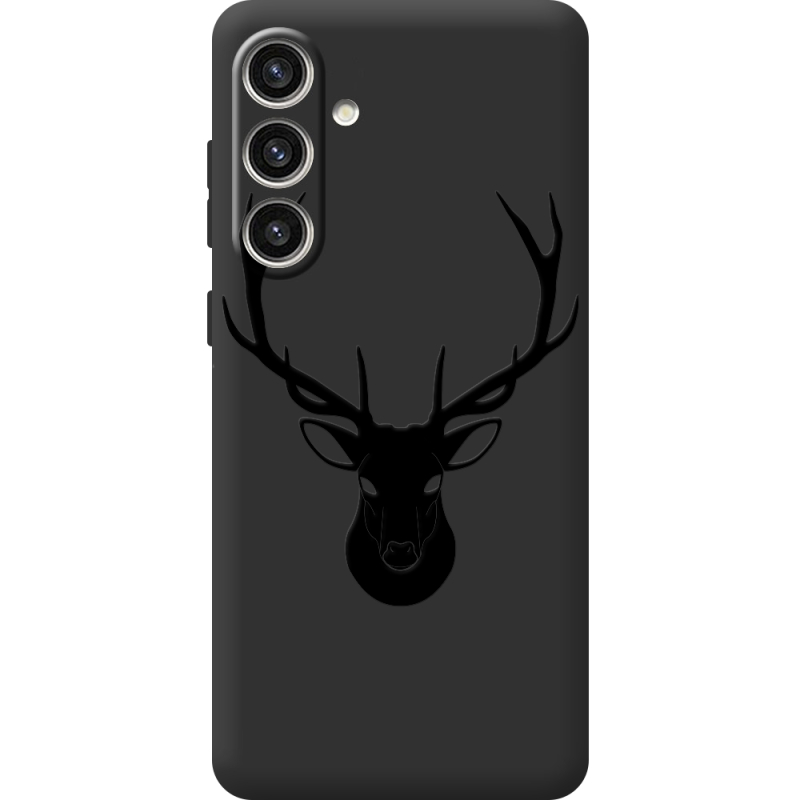 Черный чехол BoxFace Samsung Galaxy S24 Plus Deer