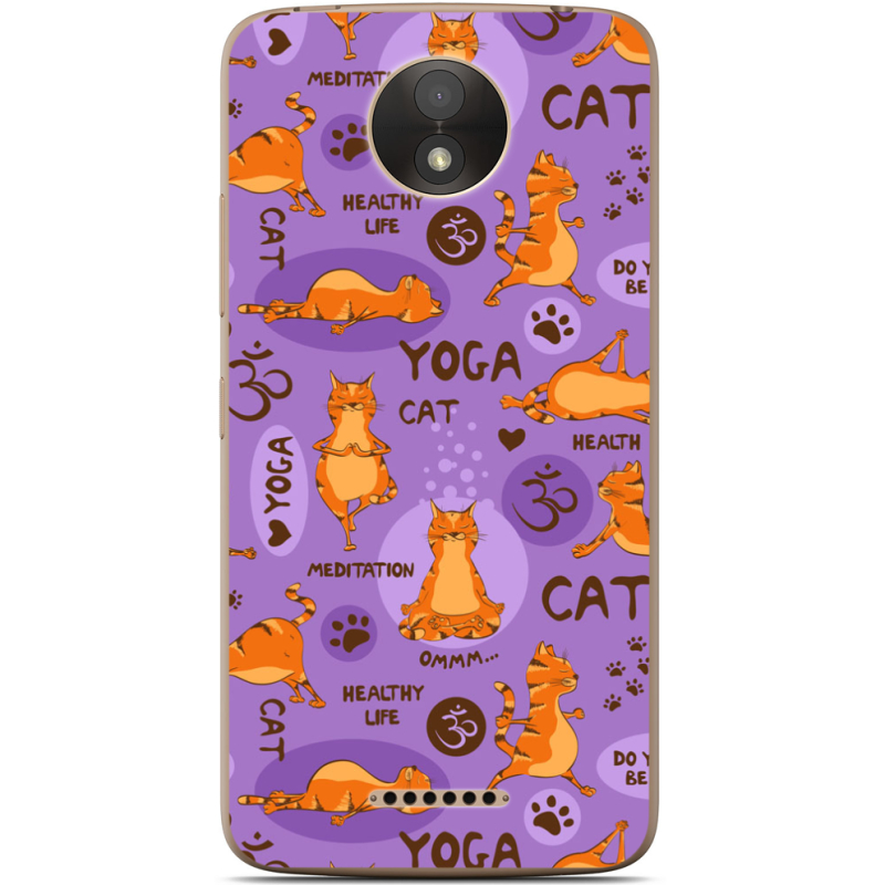 Чехол Uprint Motorola Moto C Plus XT1723 Yoga Cat