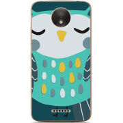 Чехол Uprint Motorola Moto C Plus XT1723 Green Owl