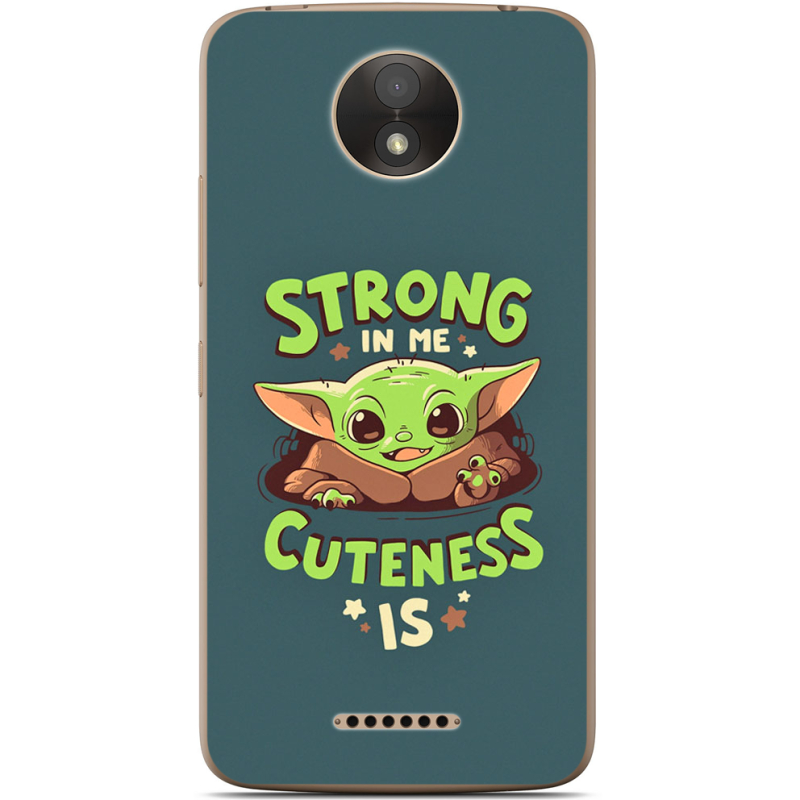 Чехол Uprint Motorola Moto C Plus XT1723 Strong in me Cuteness is