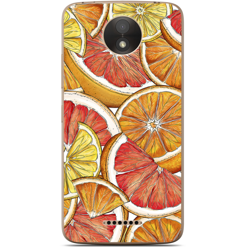 Чехол Uprint Motorola Moto C Plus XT1723 Citrus Pattern