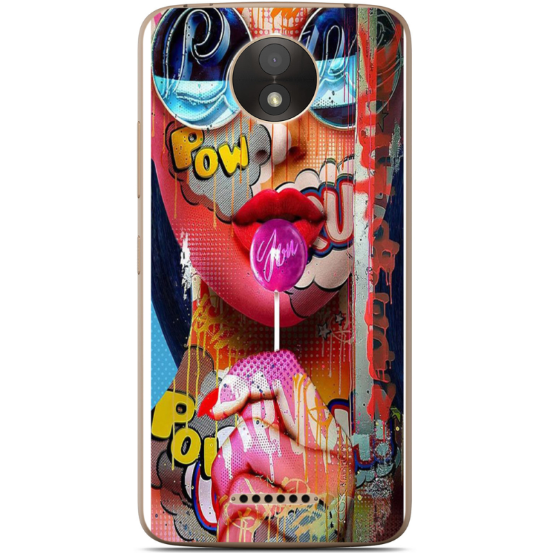 Чехол Uprint Motorola Moto C Plus XT1723 Colorful Girl