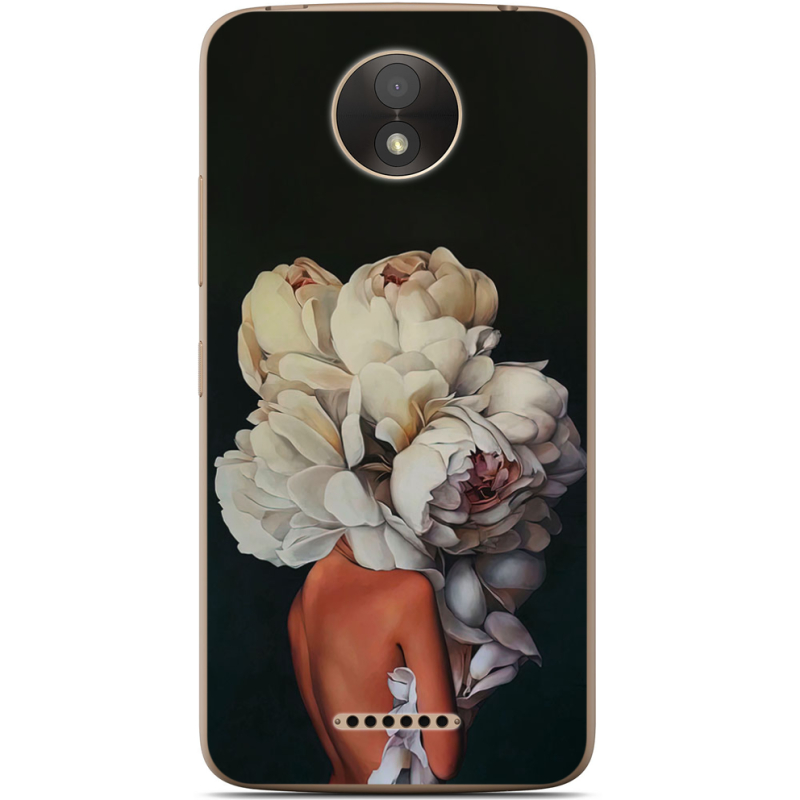 Чехол Uprint Motorola Moto C Plus XT1723 Exquisite White Flowers