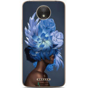 Чехол Uprint Motorola Moto C Plus XT1723 Exquisite Blue Flowers