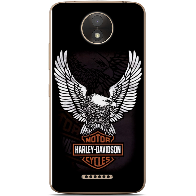 Чехол Uprint Motorola Moto C Plus XT1723 Harley Davidson and eagle