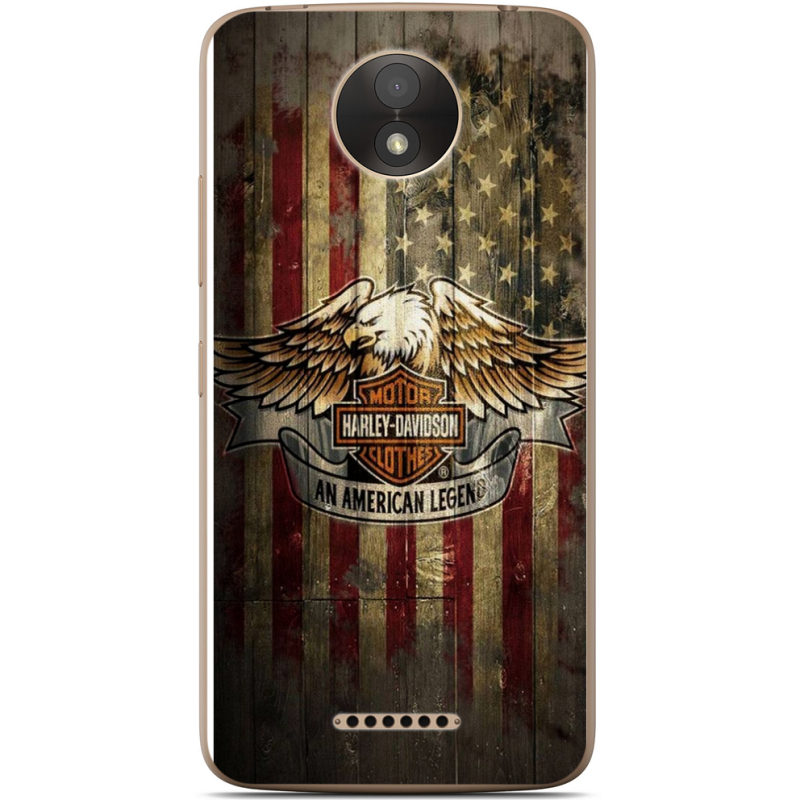 Чехол Uprint Motorola Moto C Plus XT1723 Harley An American Legend