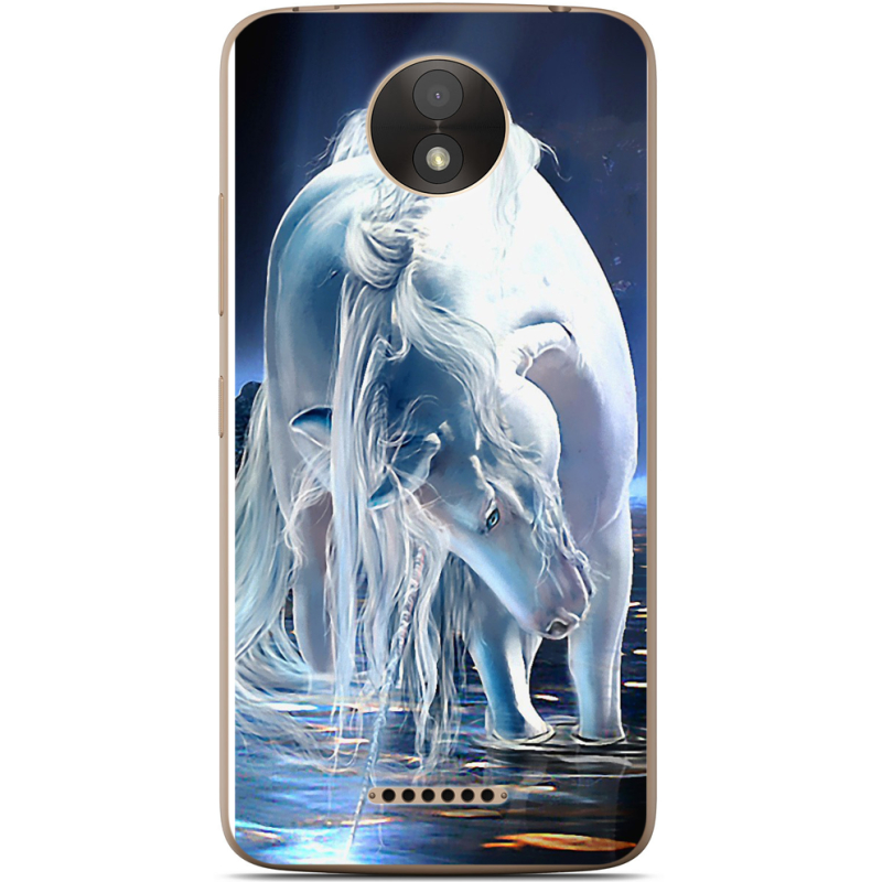 Чехол Uprint Motorola Moto C Plus XT1723 White Horse