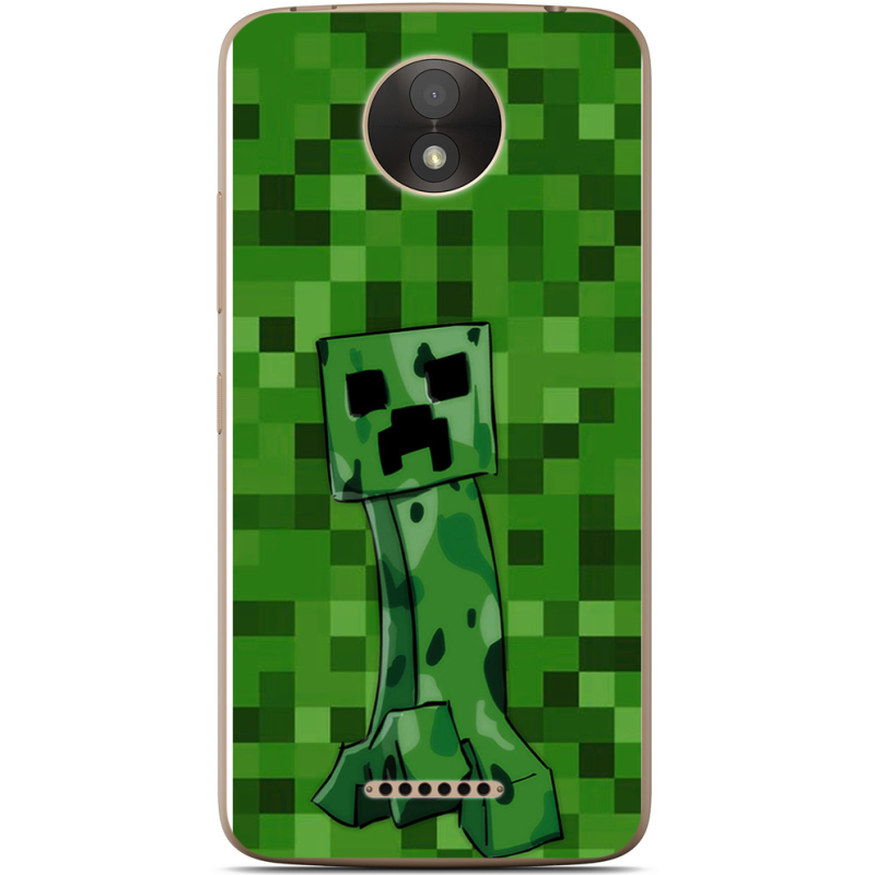 Чехол Uprint Motorola Moto C Plus XT1723 Minecraft Creeper
