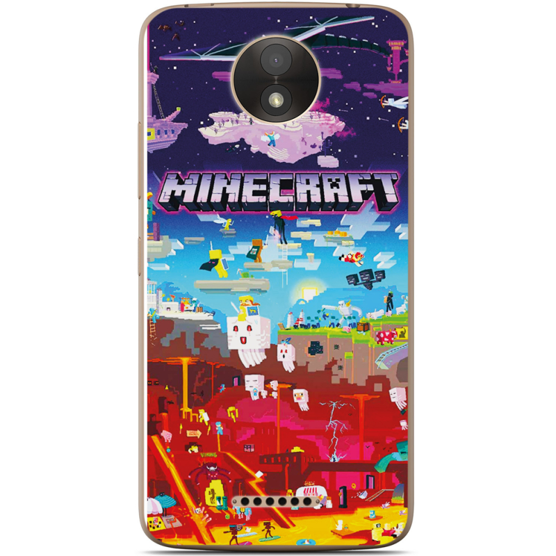 Чехол Uprint Motorola Moto C Plus XT1723 Minecraft World Beyond