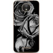 Чехол Uprint Motorola Moto C Plus XT1723 Black and White Roses