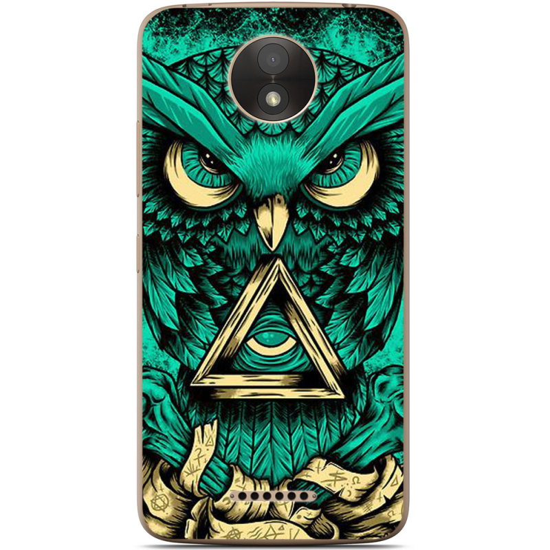 Чехол Uprint Motorola Moto C Plus XT1723 Masonic Owl