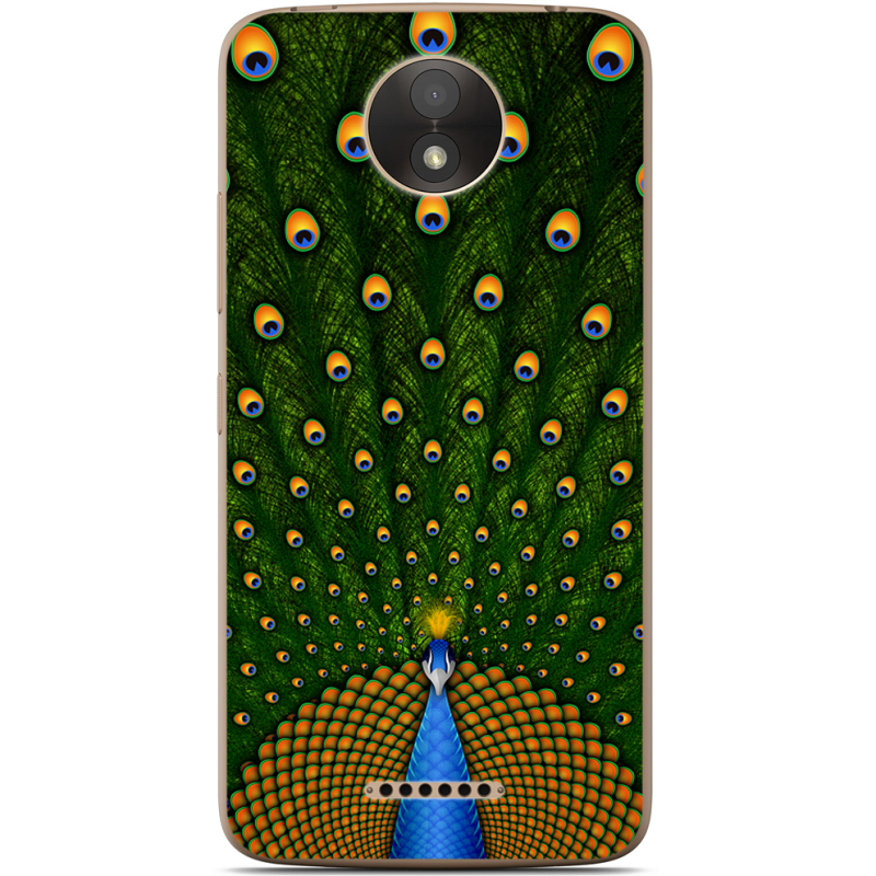 Чехол Uprint Motorola Moto C Plus XT1723 Peacocks Tail