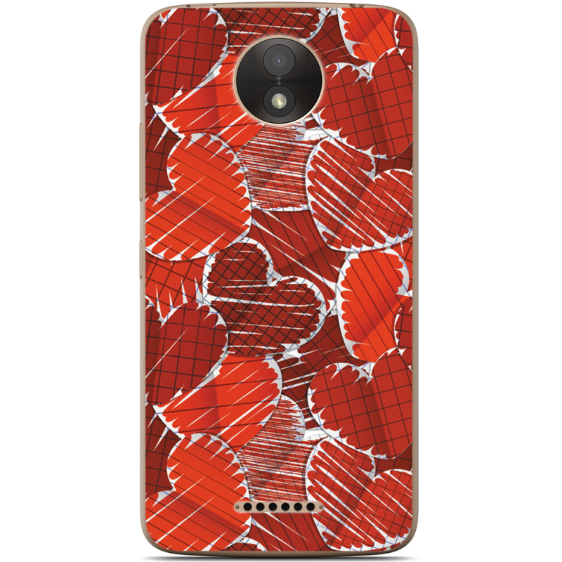 Чехол Uprint Motorola Moto C Plus XT1723 Heart Strings