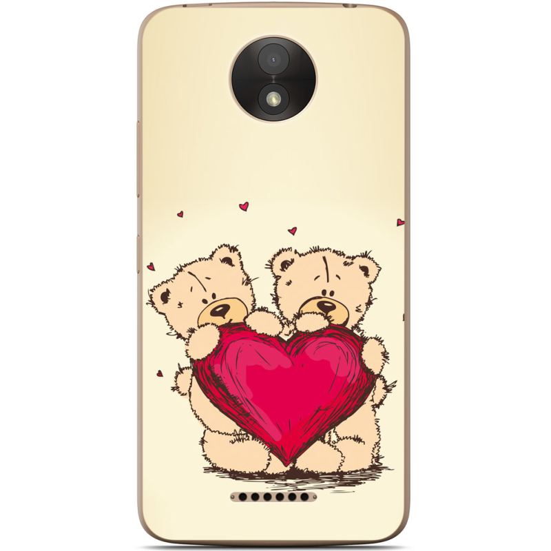 Чехол Uprint Motorola Moto C Plus XT1723 Teddy Bear Love