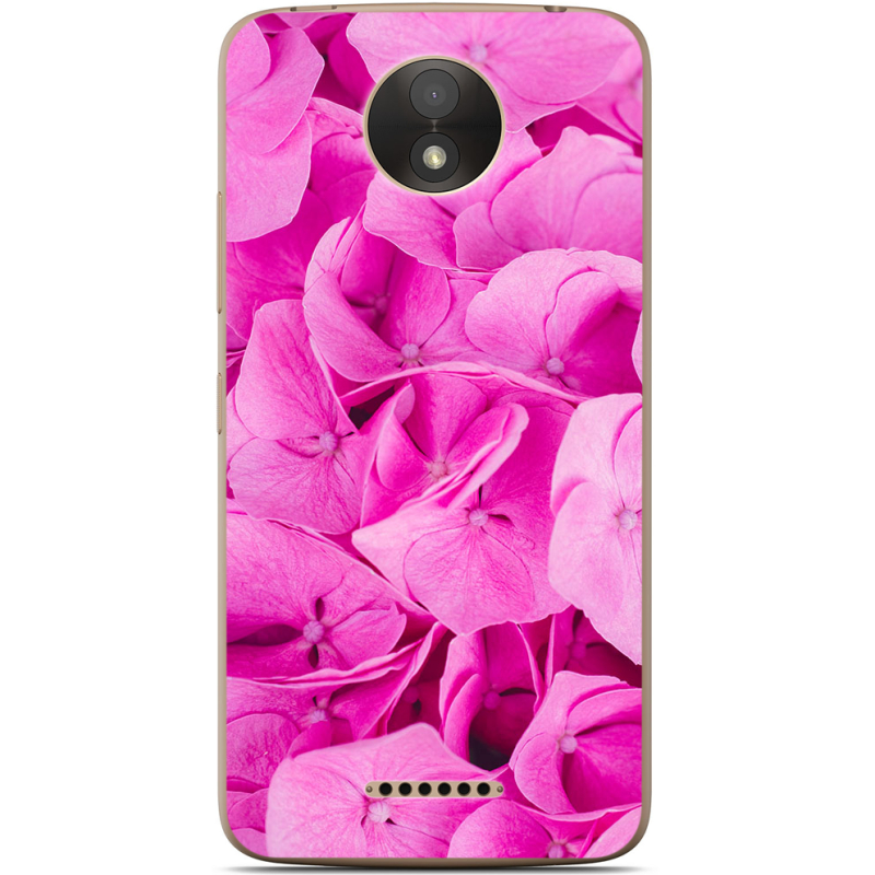 Чехол Uprint Motorola Moto C Plus XT1723 Pink Flowers