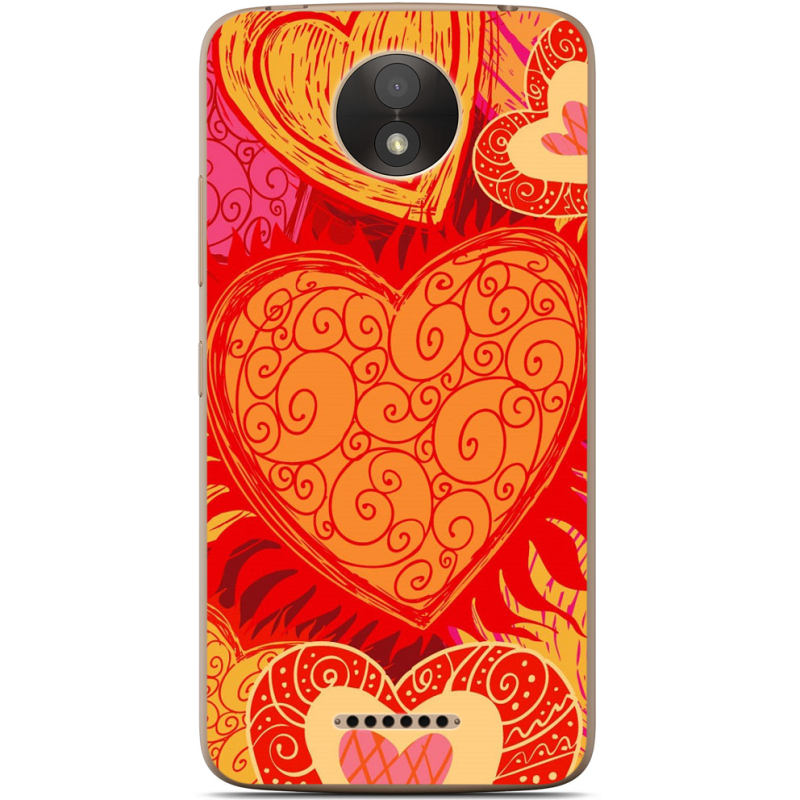 Чехол Uprint Motorola Moto C Plus XT1723 Warm Hearts