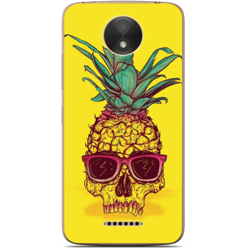 Чехол Uprint Motorola Moto C Plus XT1723 Pineapple Skull
