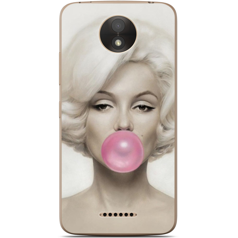 Чехол Uprint Motorola Moto C Plus XT1723 Marilyn Monroe Bubble Gum