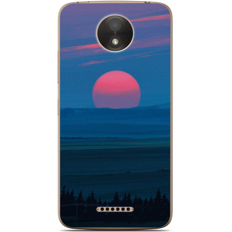 Чехол Uprint Motorola Moto C Plus XT1723 Cold Red Light