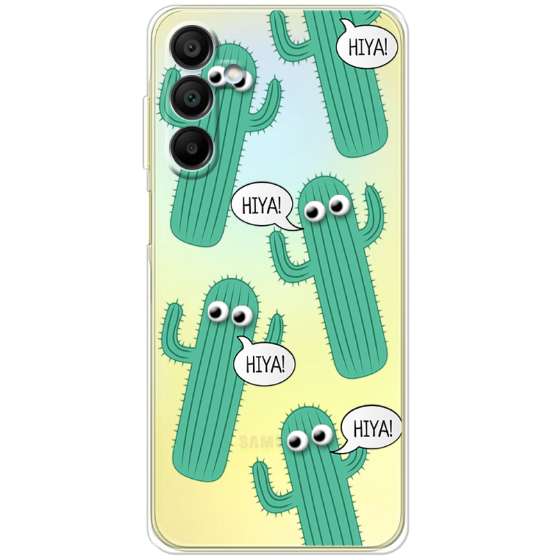 Прозрачный чехол BoxFace Samsung Galaxy A15 (A155) с 3D-глазками HIYA