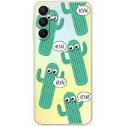 Прозрачный чехол BoxFace Samsung Galaxy A15 (A155) с 3D-глазками HIYA