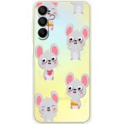 Прозрачный чехол BoxFace Samsung Galaxy A15 (A155) с 3D-глазками Mouse