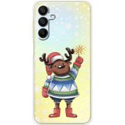 Прозрачный чехол BoxFace Samsung Galaxy A15 (A155) Christmas Deer with Snow