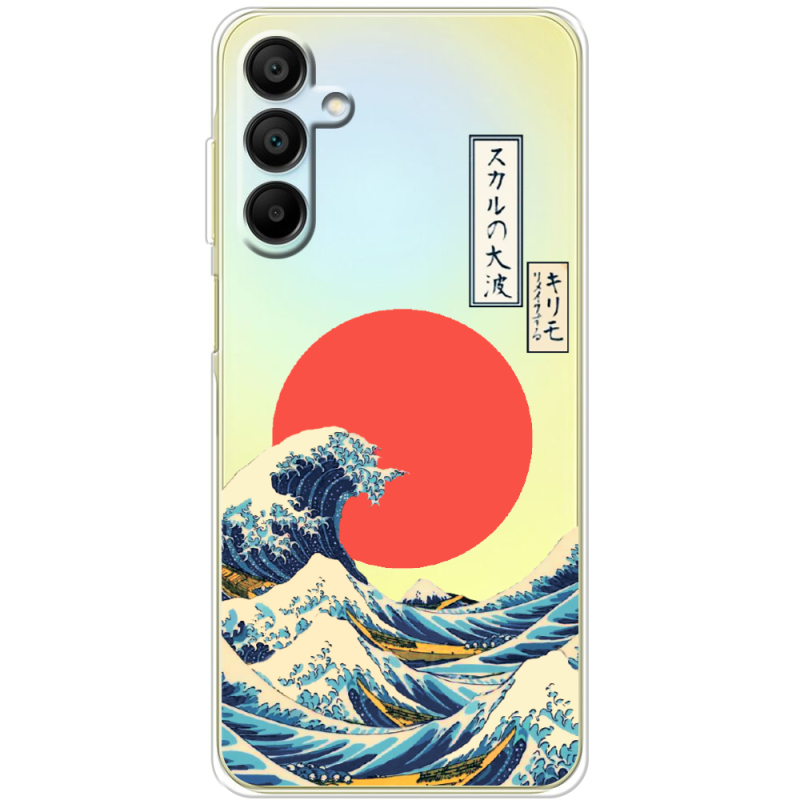 Прозрачный чехол BoxFace Samsung Galaxy A15 (A155) Большая волна в Канагаве