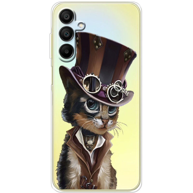 Прозрачный чехол BoxFace Samsung Galaxy A15 (A155) Steampunk Cat
