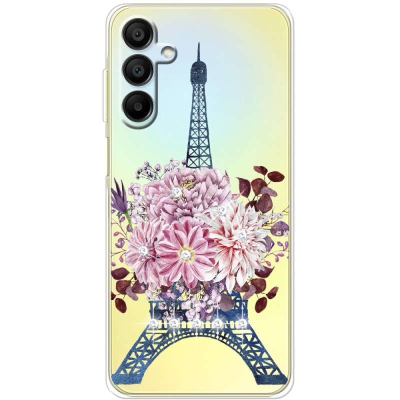 Чехол со стразами Samsung Galaxy A15 (A155) Eiffel Tower