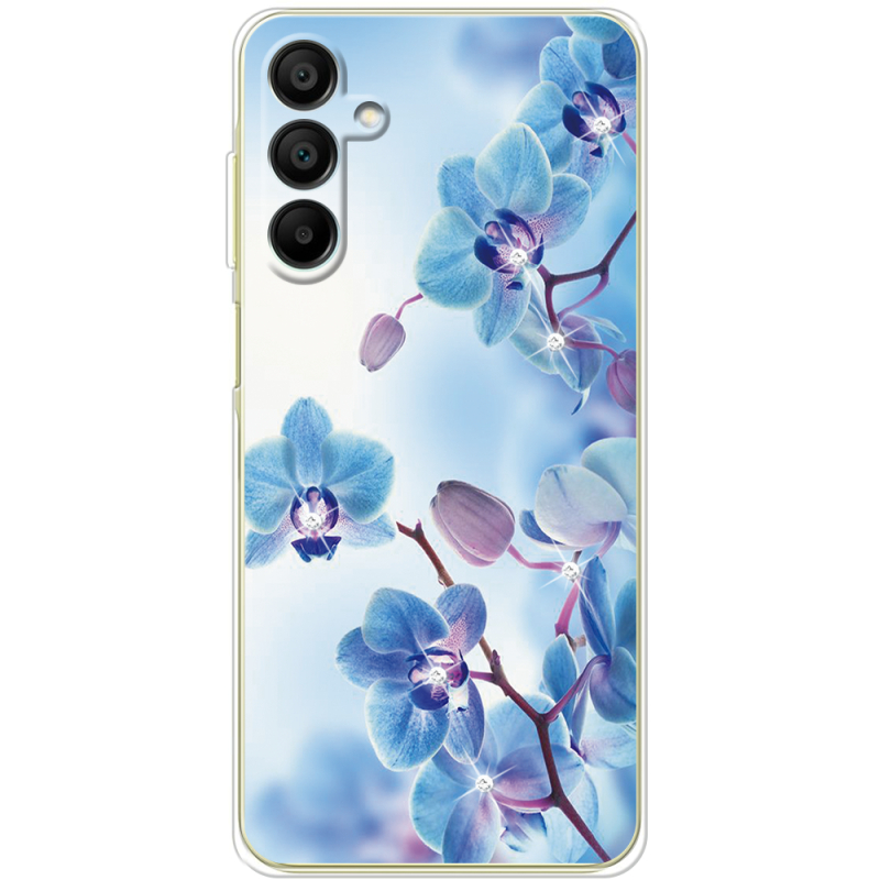 Чехол со стразами Samsung Galaxy A15 (A155) Orchids