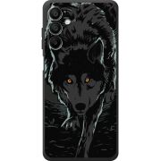 Черный чехол BoxFace Samsung Galaxy A15 (A155) Wolf